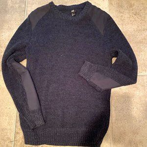 H&M mens 100% cotton long sleeve Crewneck pullover sweater | size large NWOT